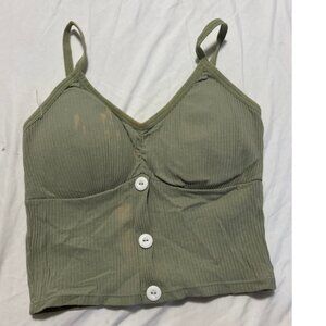 Green tank top